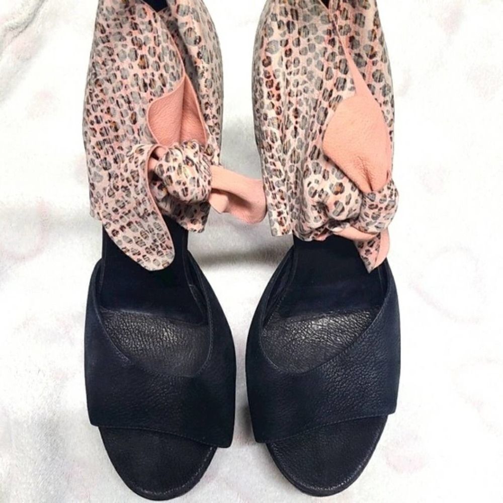Michael‎ Perry High Heel Cheetah Print Leather 10 - Picture 14 of 16